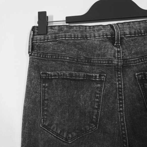 Old Navy Acid Wash Cutoff Rockstar Super Skinny High Rise Jeans - Picture 5 of 8